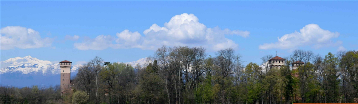 Torre Medioevale e Torre Nuova con Monte Rosa